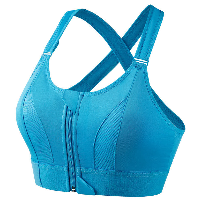 Adjustable Front Zipper Sports Bra - Image 10